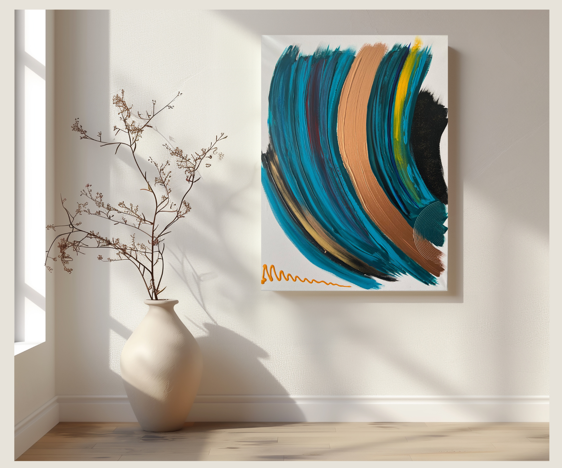 Tableaux en peinture acrylique moderne : 10 idées de déco qui font sensation