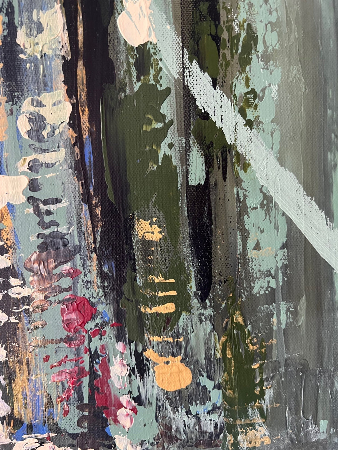 Peinture abstraite contemporaine “Souffle Sage”