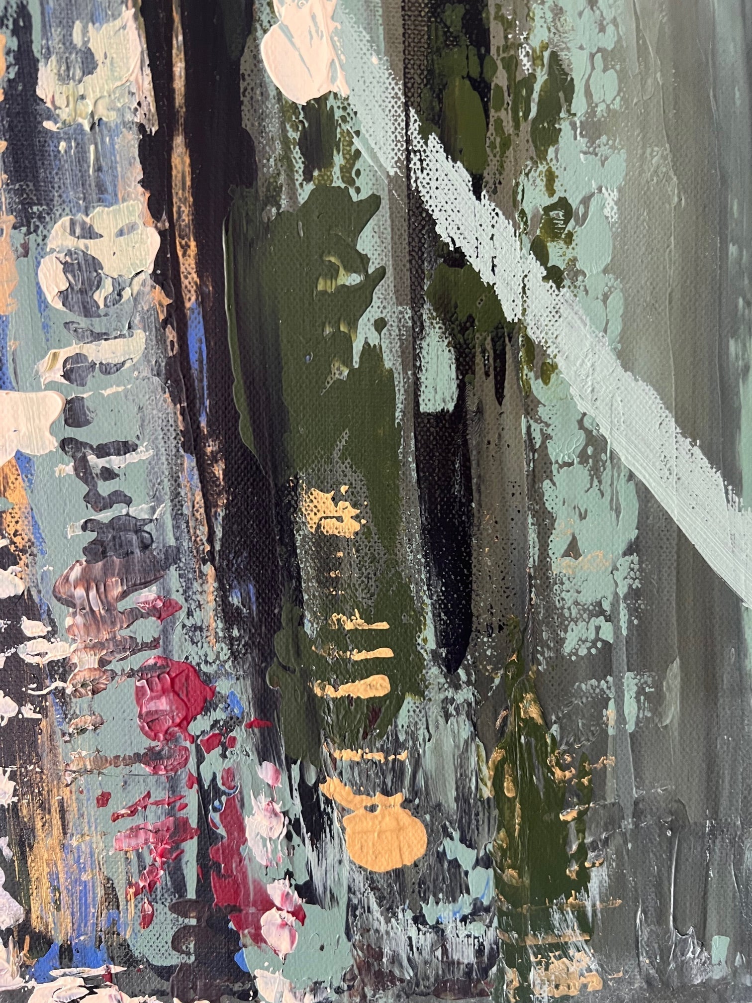 Peinture abstraite contemporaine “Souffle Sage”