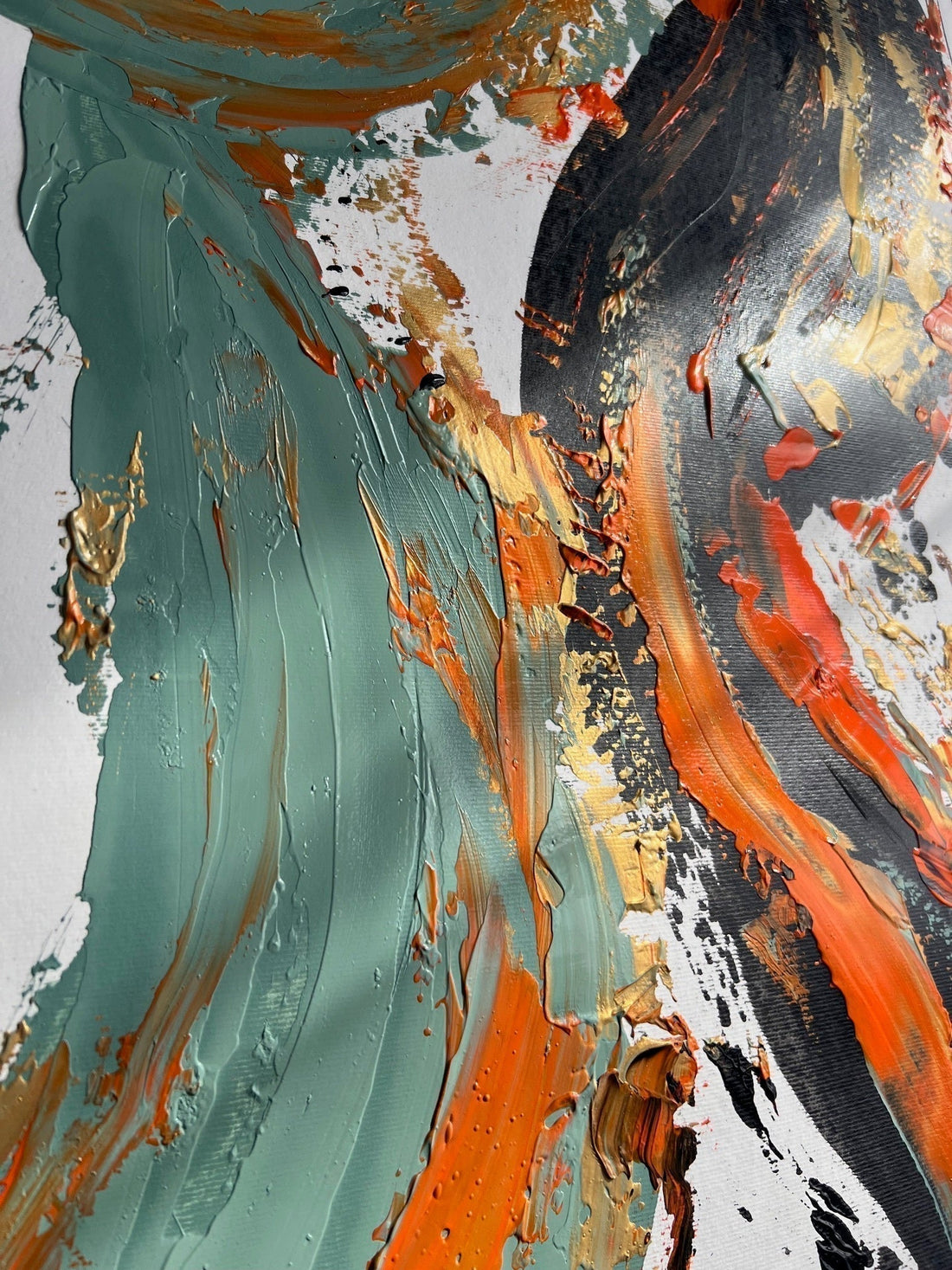 Peinture abstraite sur papier de qualité - facile à encadrer