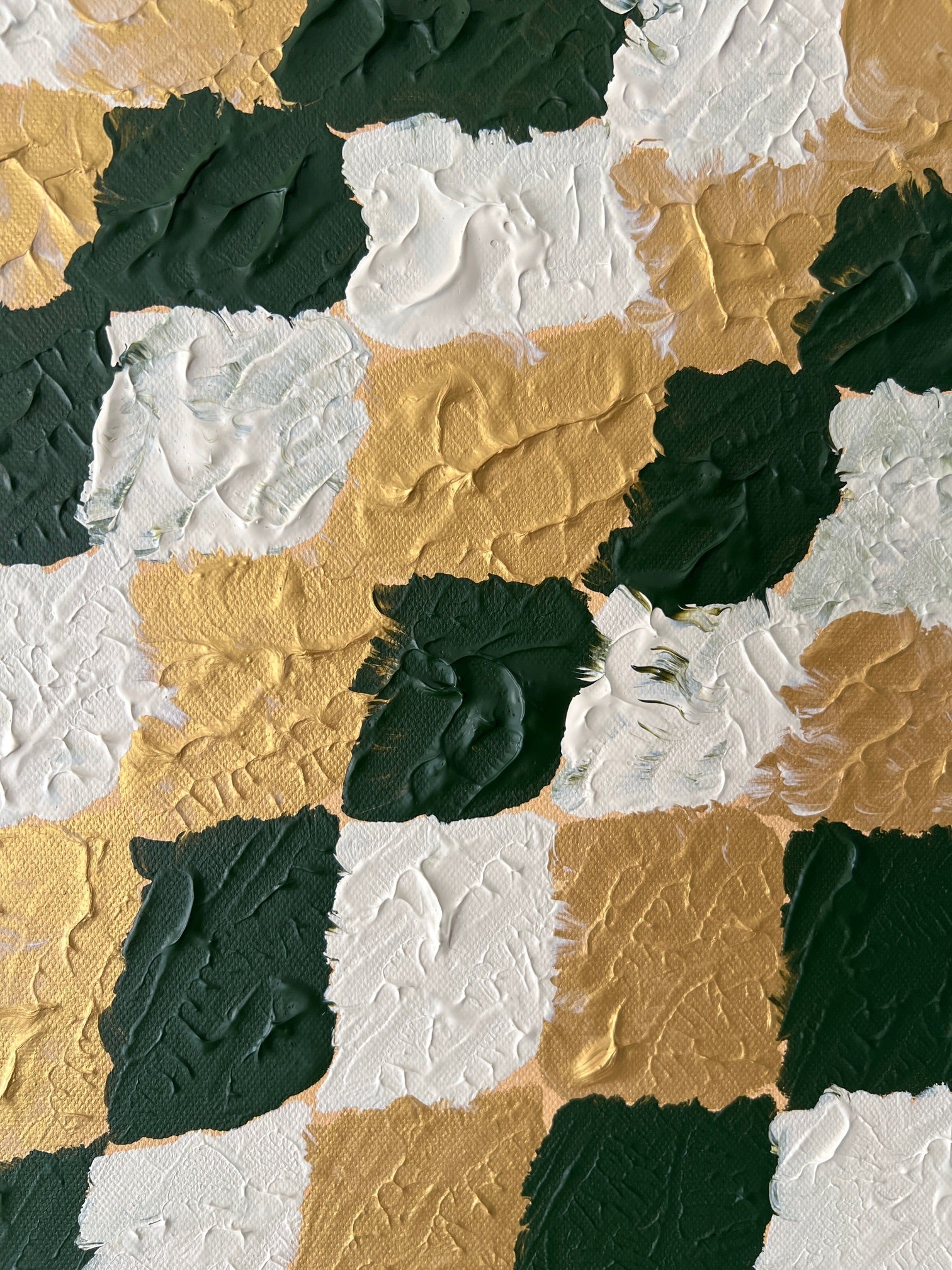 Peinture abstraite contemporaine “Damier”