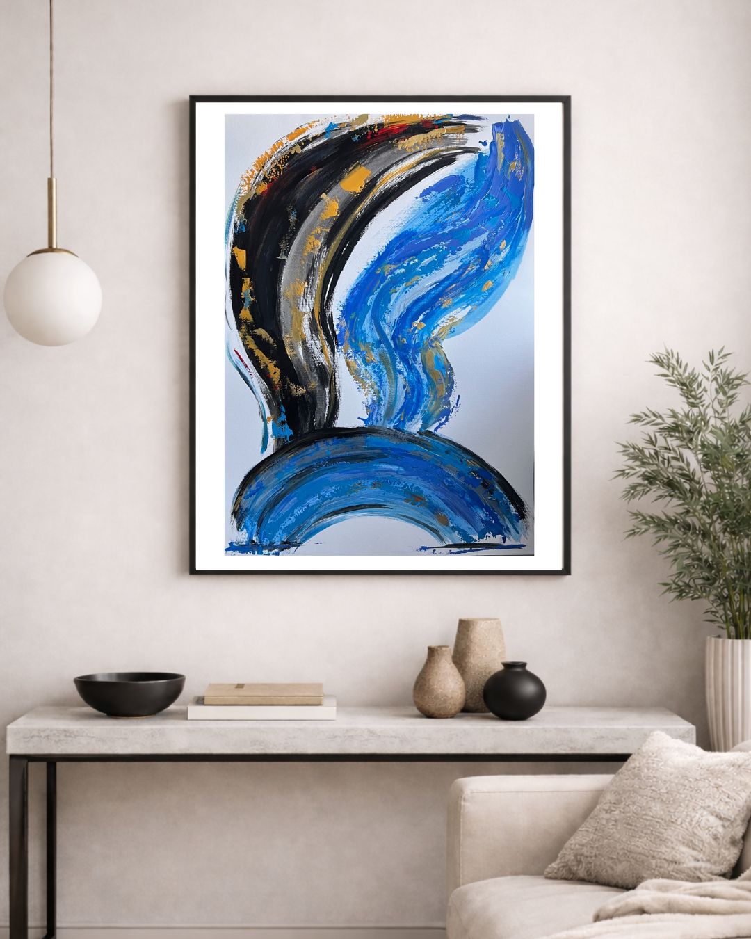 art mural moderne sur papier tableau 75x0 cm unique à vendre 