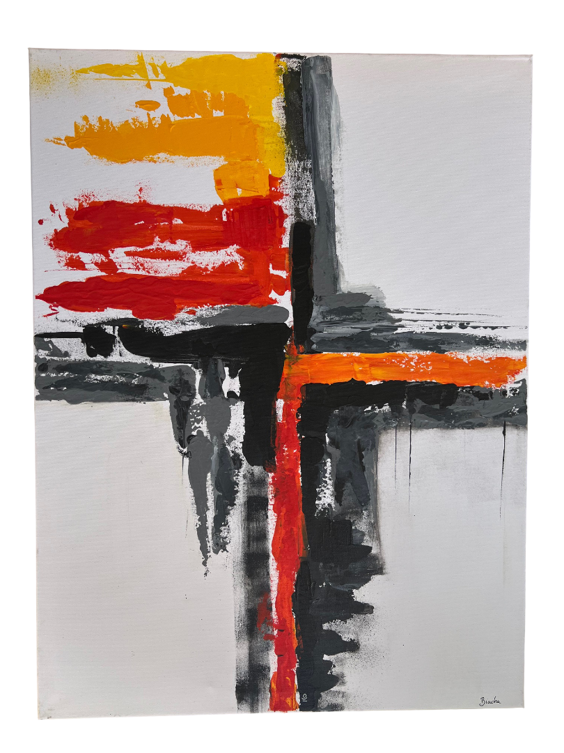 Tableau peinture abstraite Peinture acrylique colorée