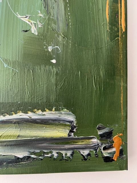 Tableau Abstrait Vert Sauge–Ambiance Zen