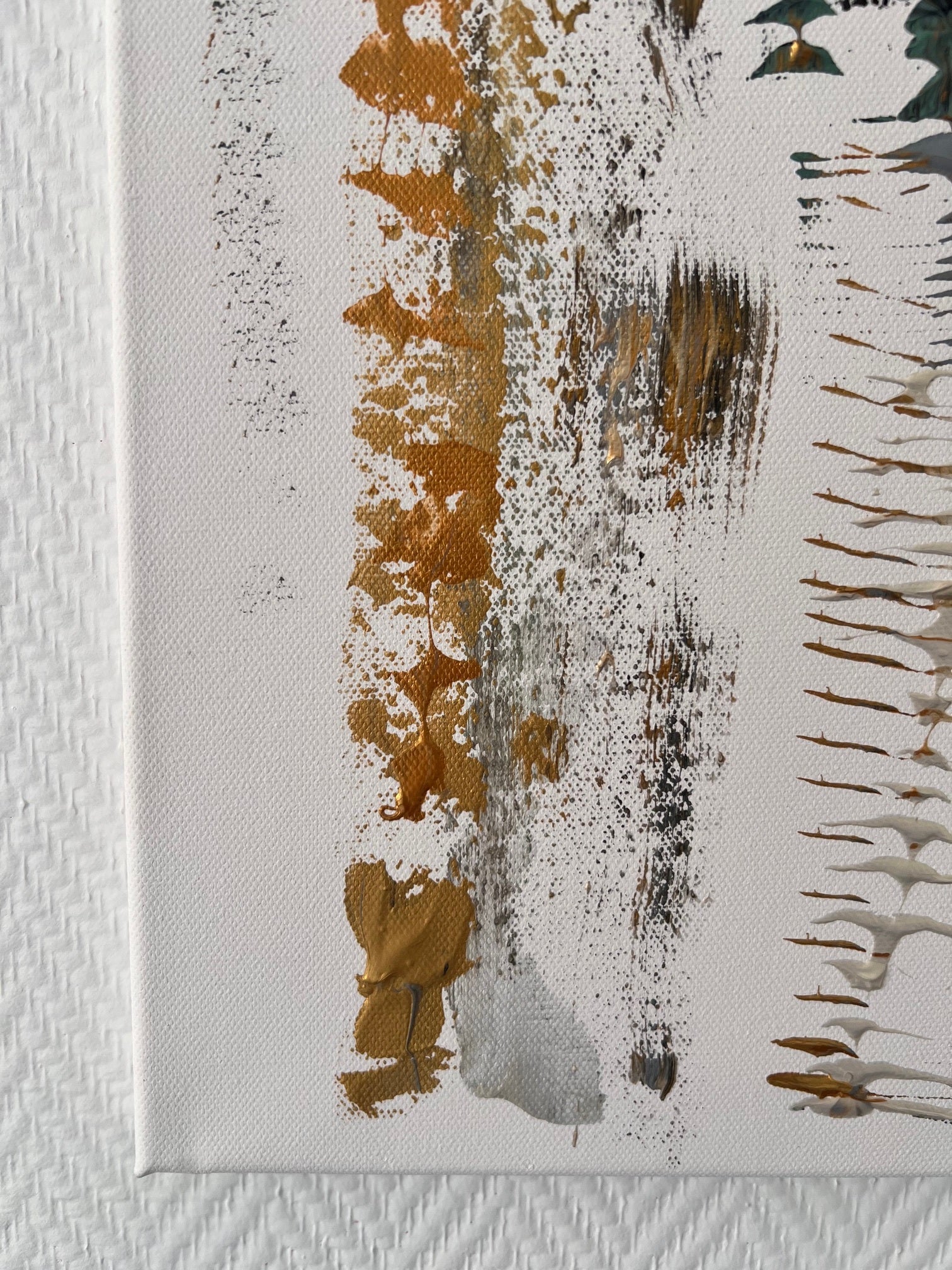peinture contemporaire  en relief  sur toile 