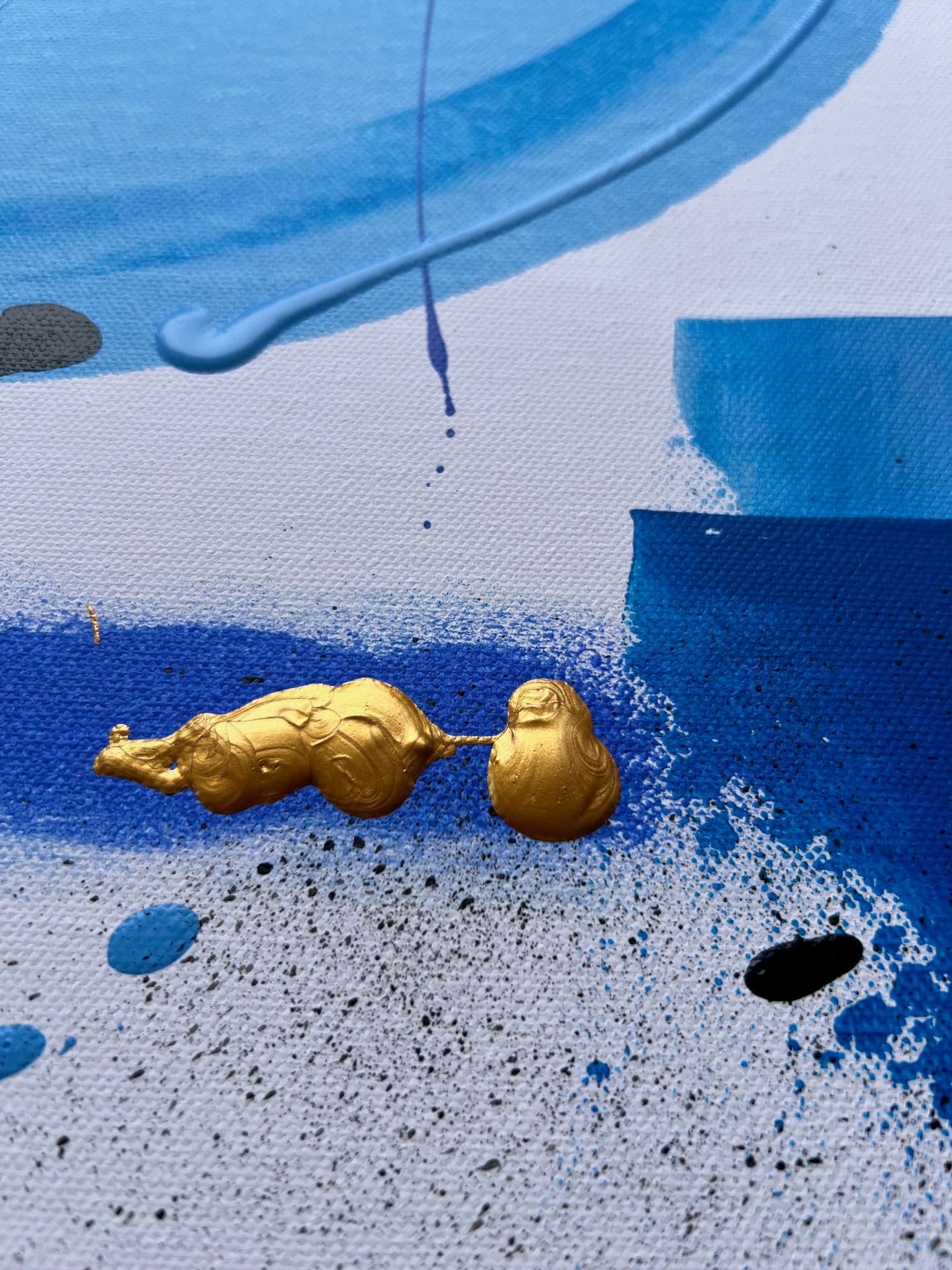 Tableau peinture acrylique en relief