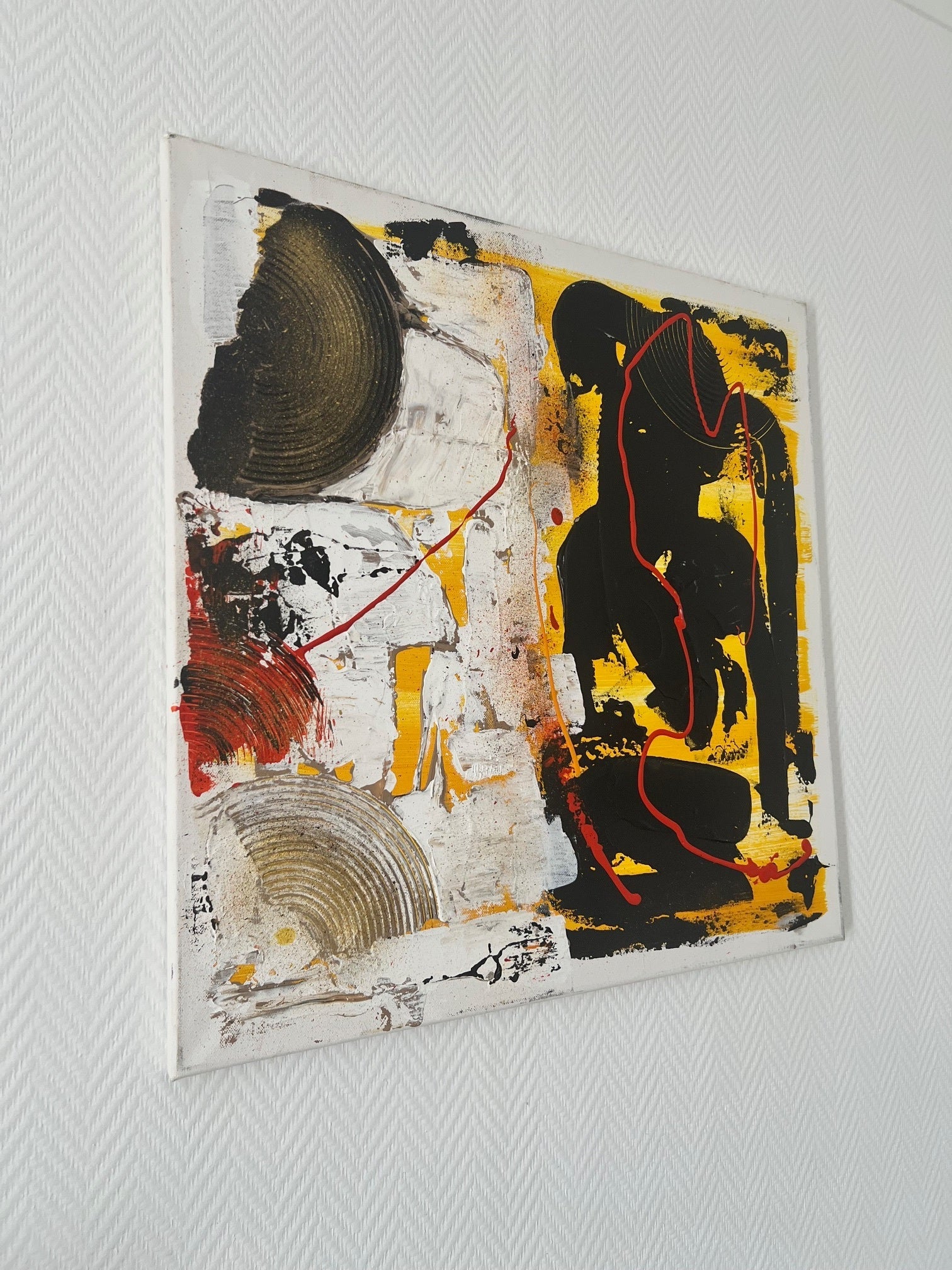 peinture moderne sur toile en releif Biacha artiste peintre 