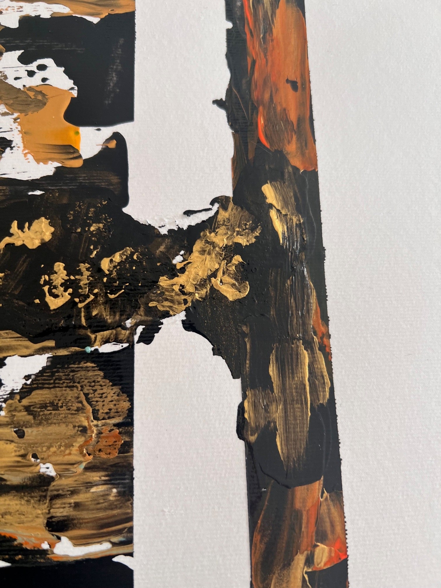 Peinture_moderne_unique_sur_papier_de -qualité taille-70x50 cm