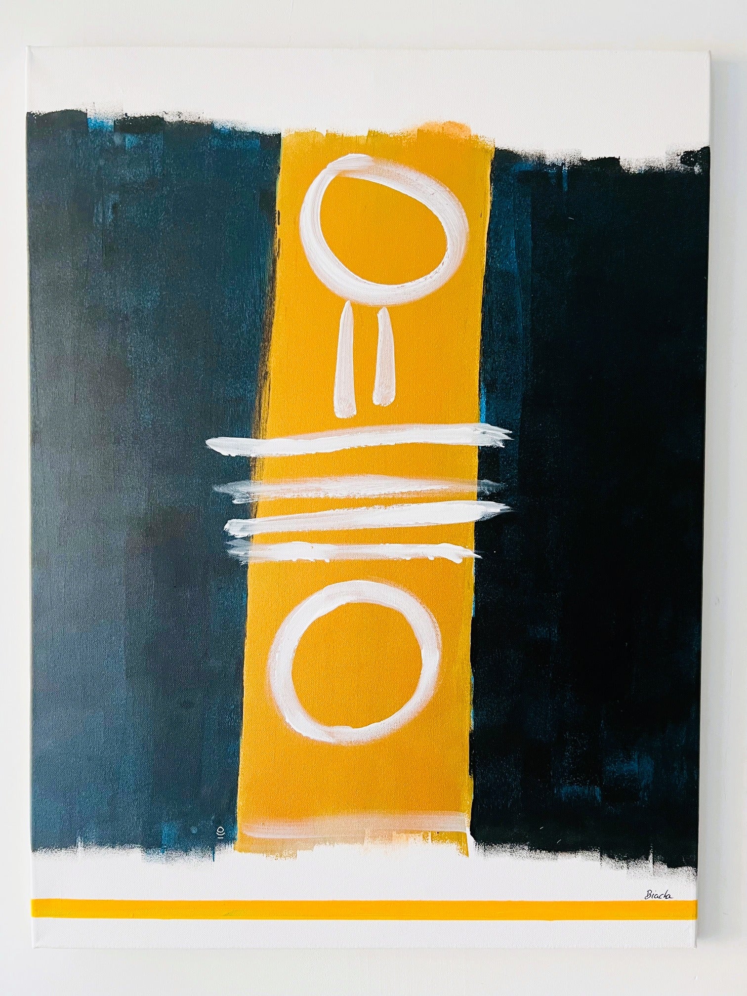 Tableau abstrait "Énergie Positive"