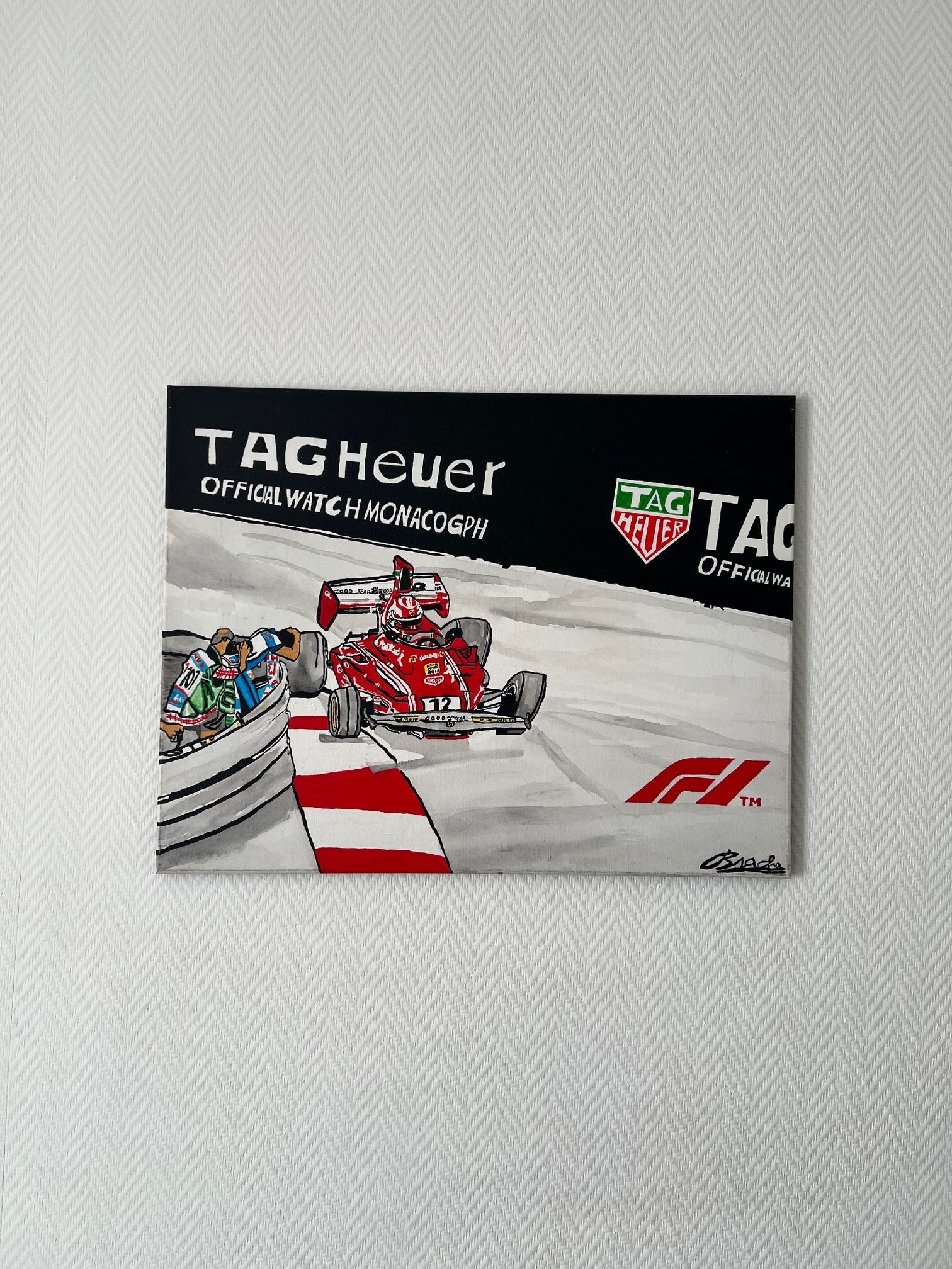 peinture  sur toile Grand prix de Monaco  Formule 1 
