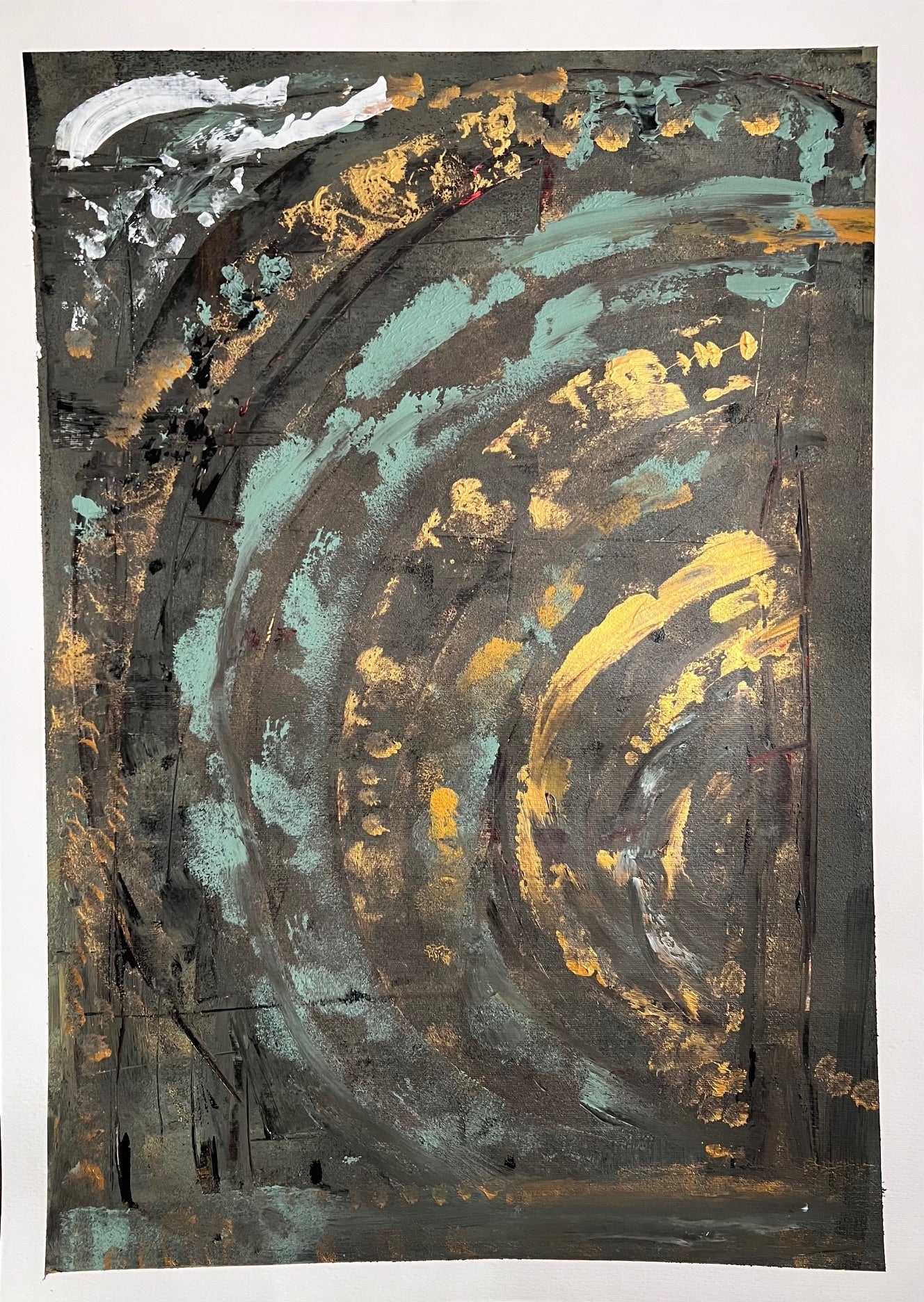 peinture abstraite sur papier haut  de gamme