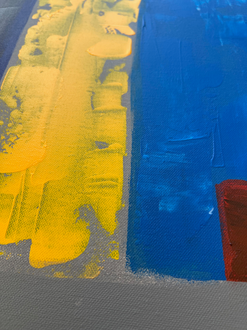 Peinture abstraite texturée – idée déco contemporaine