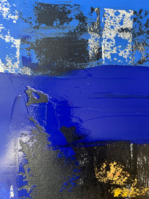 tableau abstrait contemporain peinture acrylique sur papier