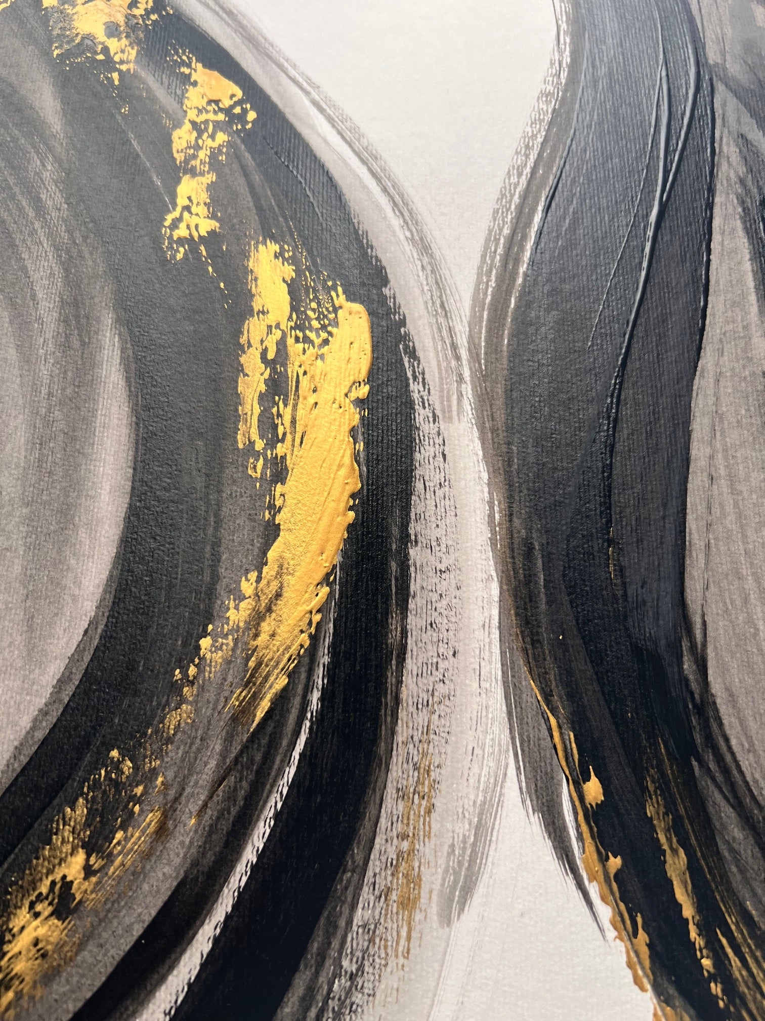 tableau abstrait peint à la  main  Biacha artiste 