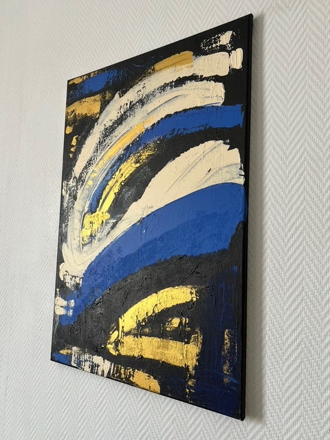 Tableau_abstrait_sur_toile_en_relief_or_et_bleu_-Biacha
