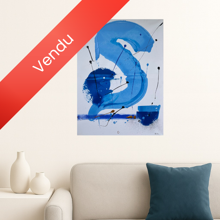 Tableau peinture acrylique en relief