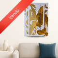 Tableau abstrait fait main – création artistique Biacha
