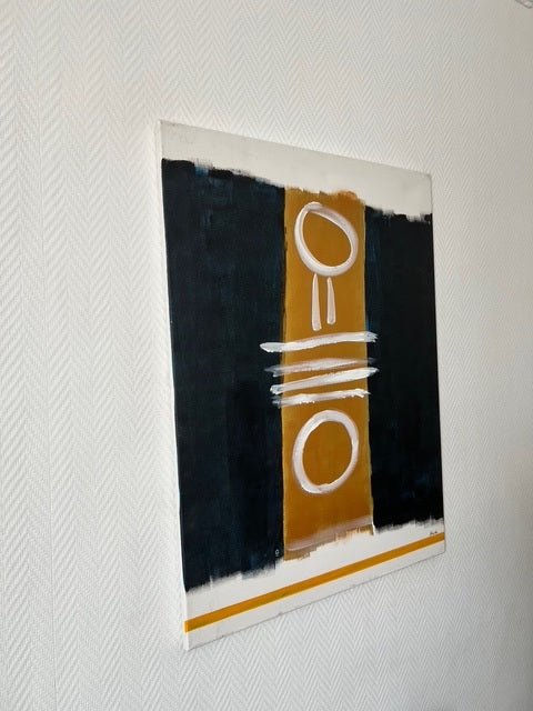 tableau  fait  à la main sur toile Biacha 