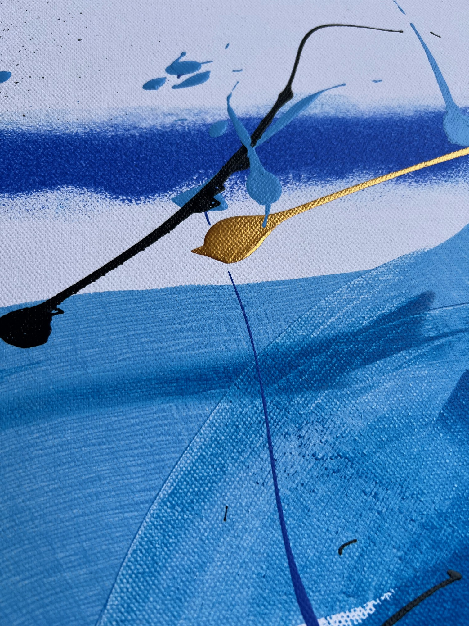Tableau peinture acrylique en relief