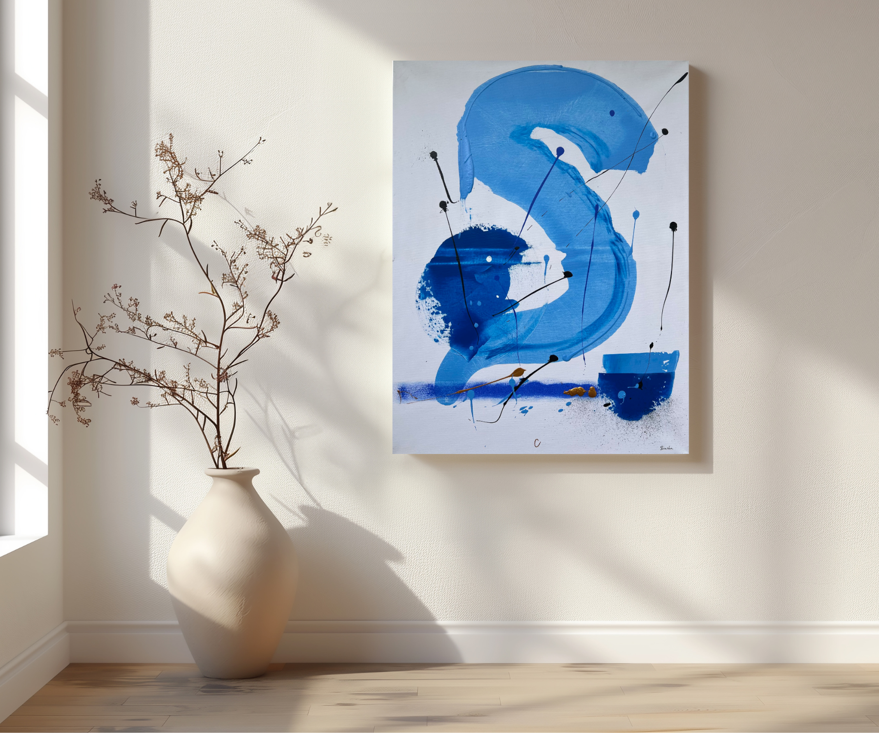 Tableau peinture acrylique en relief