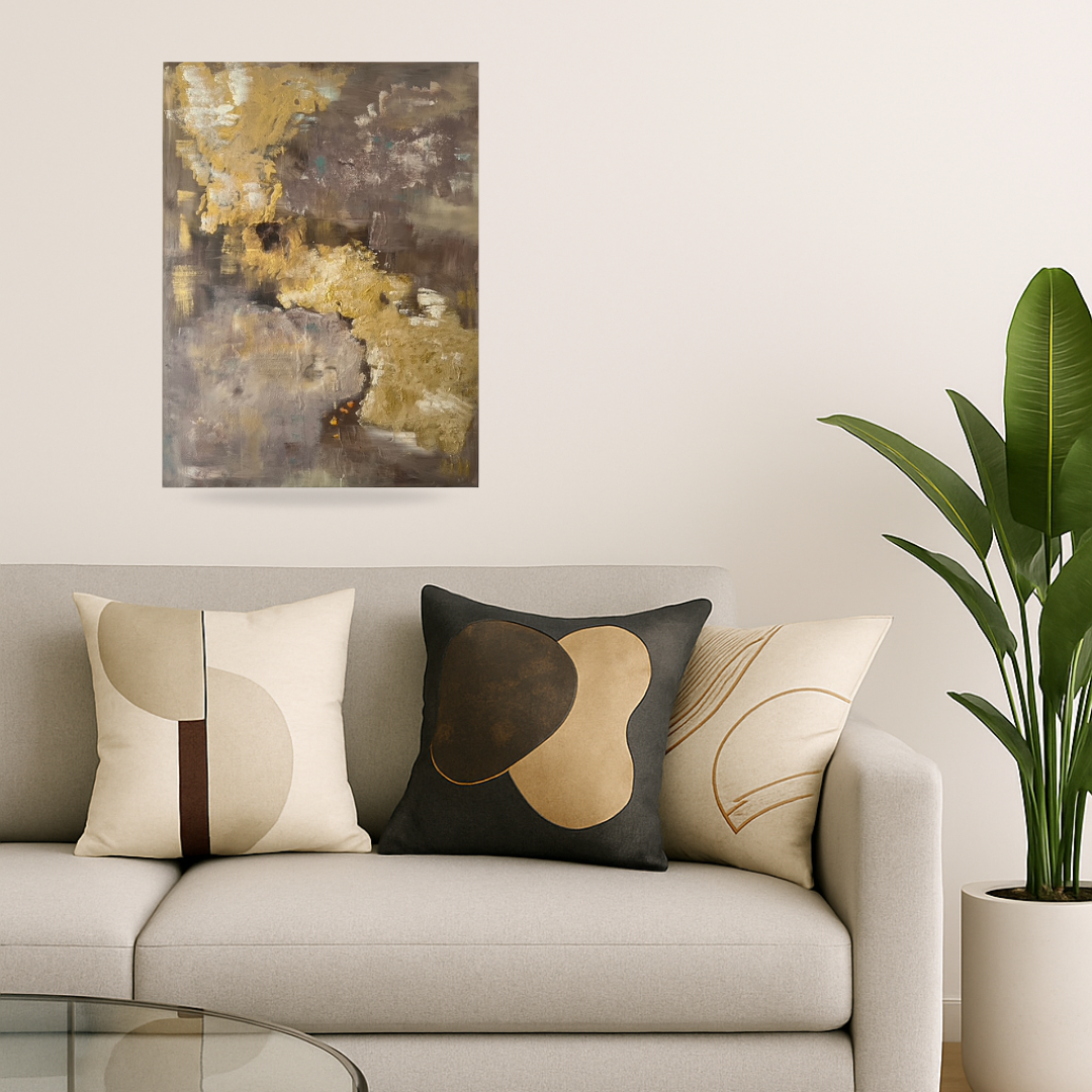 Exemple  tableau  mural  moderne  pour intérieur  Biacha