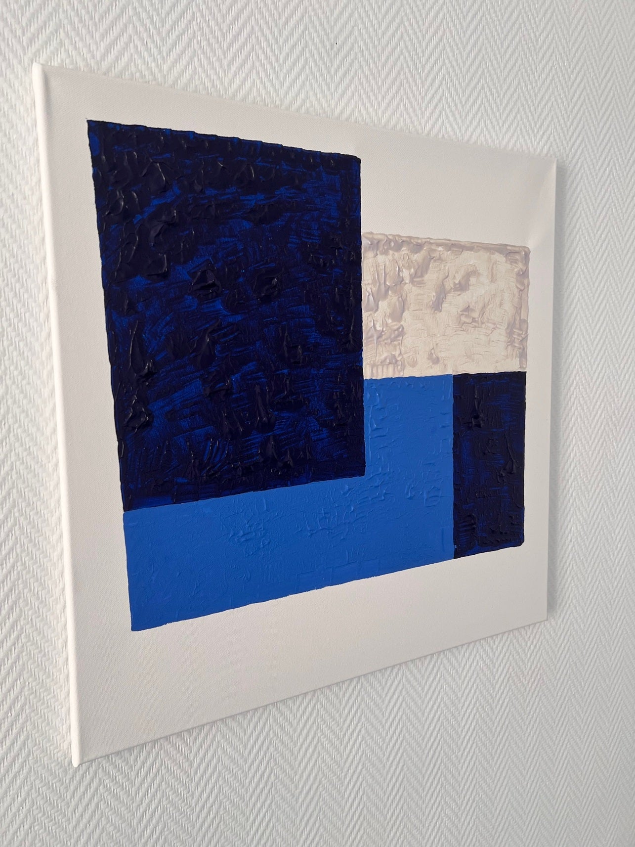 oeuvre abstraite  moderne  fait main par  artiste peintre 