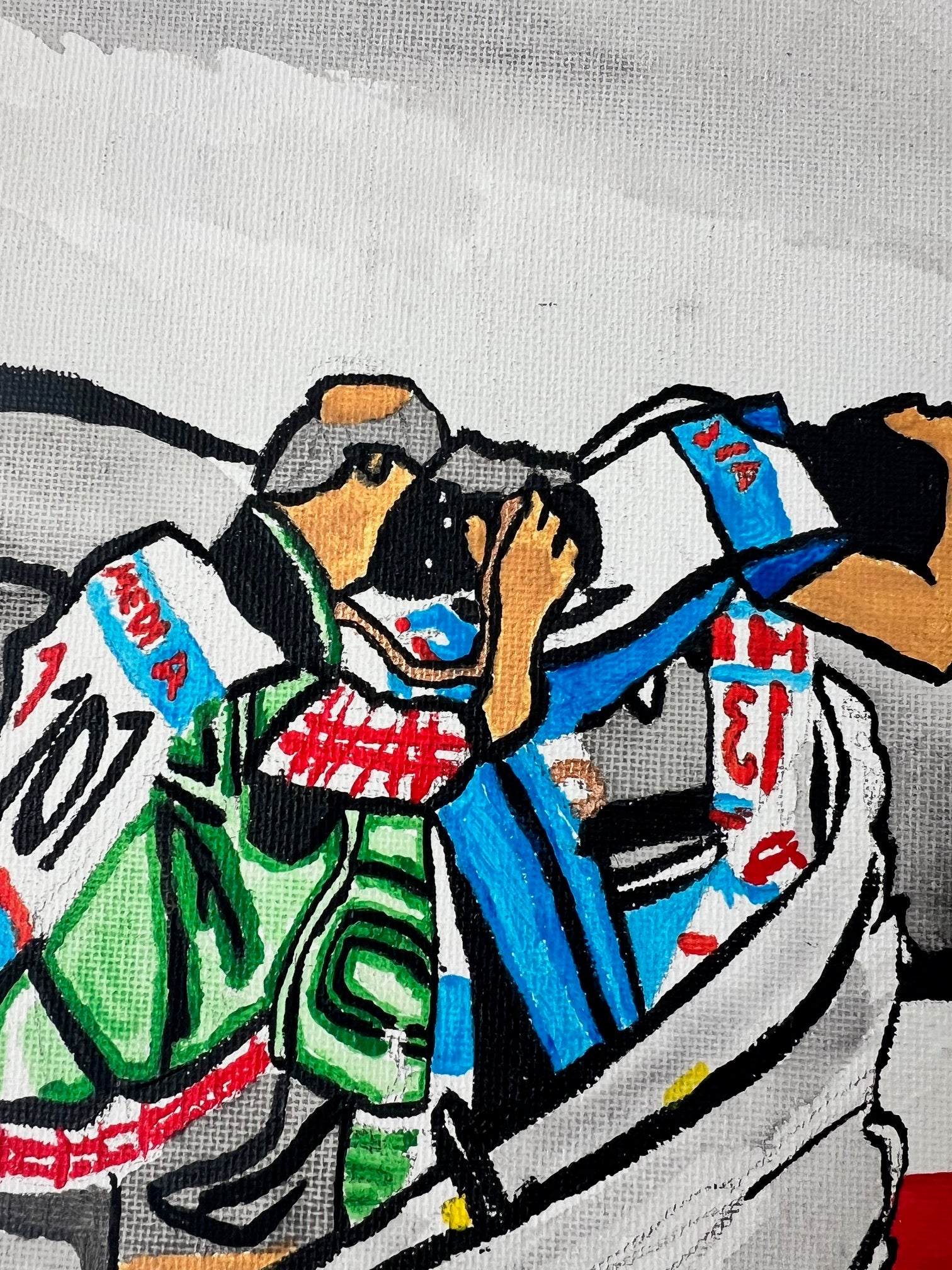 peinture  grand prix  de monaco  formule 1
