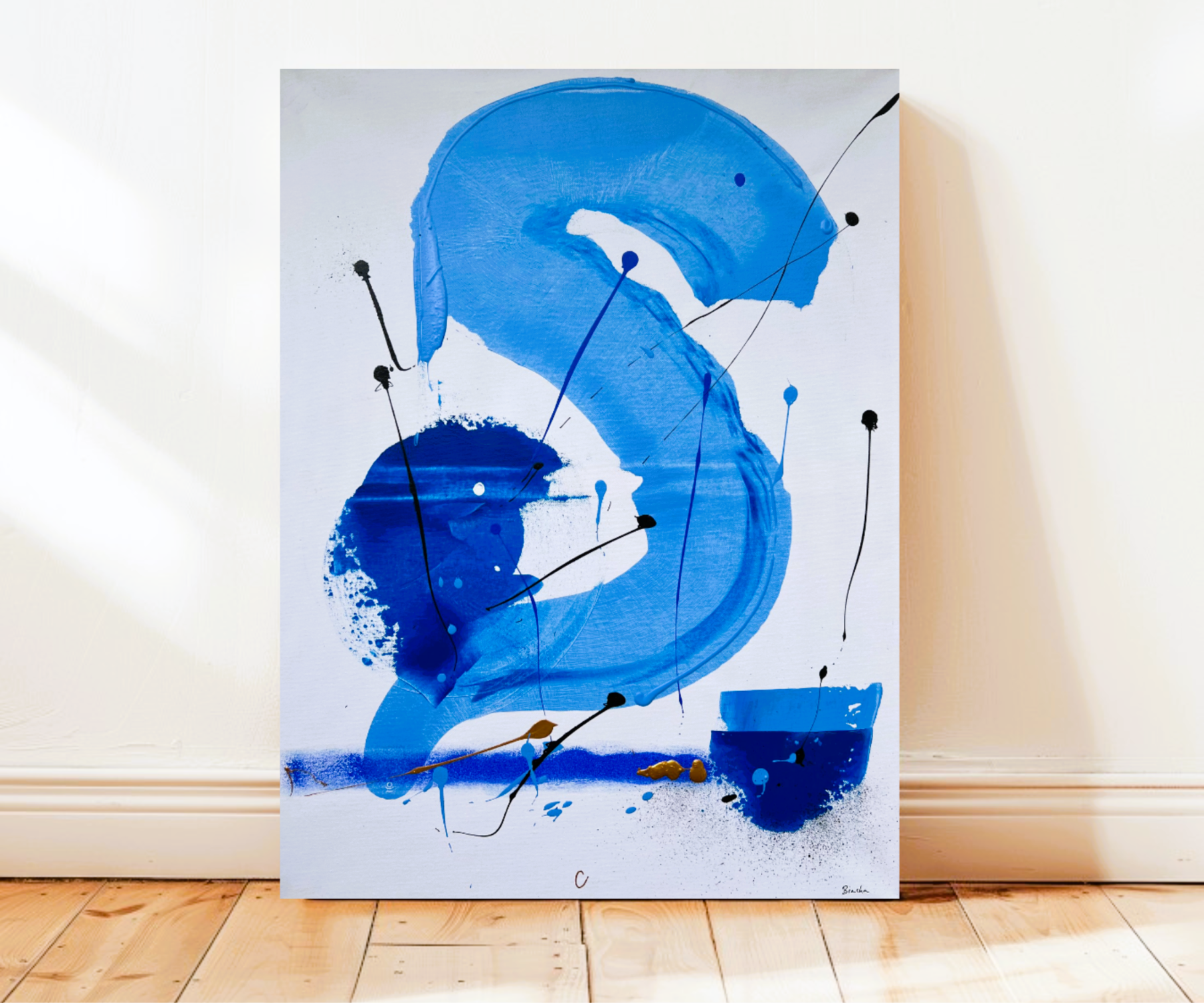 Tableau peinture acrylique en relief