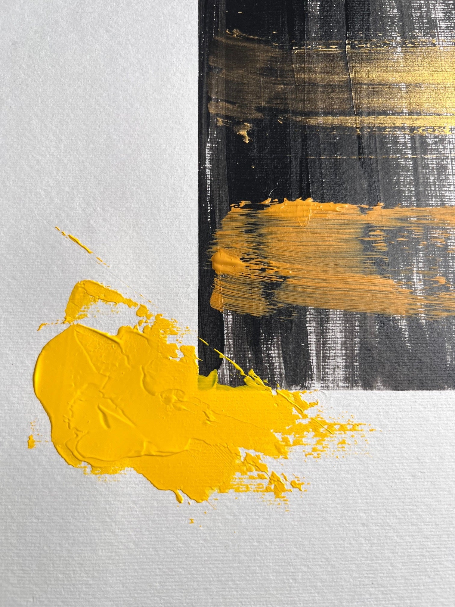 peinture moderne sur papier 400g  en 70cmx50cm