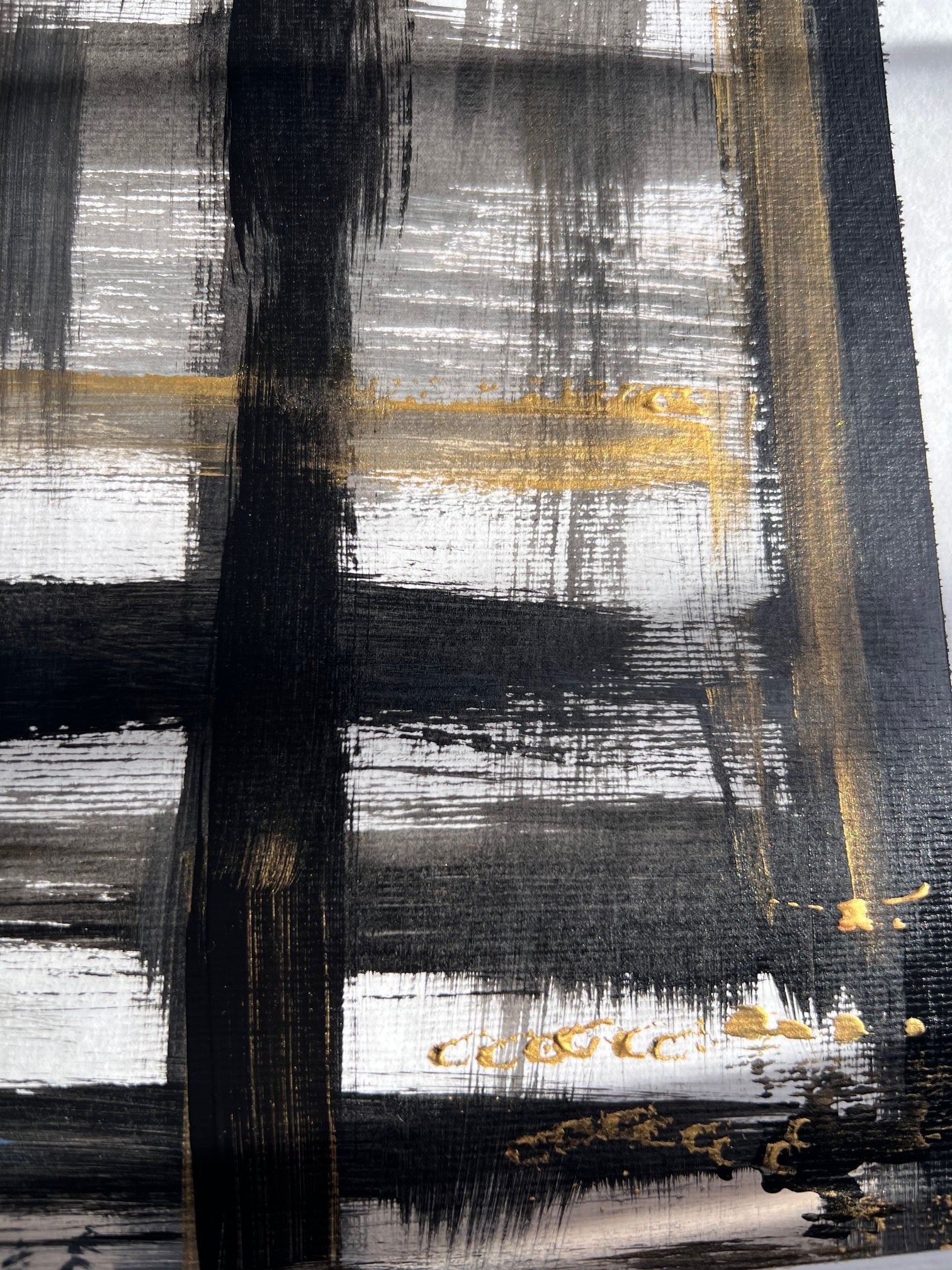 peinture moderne sur papier épais