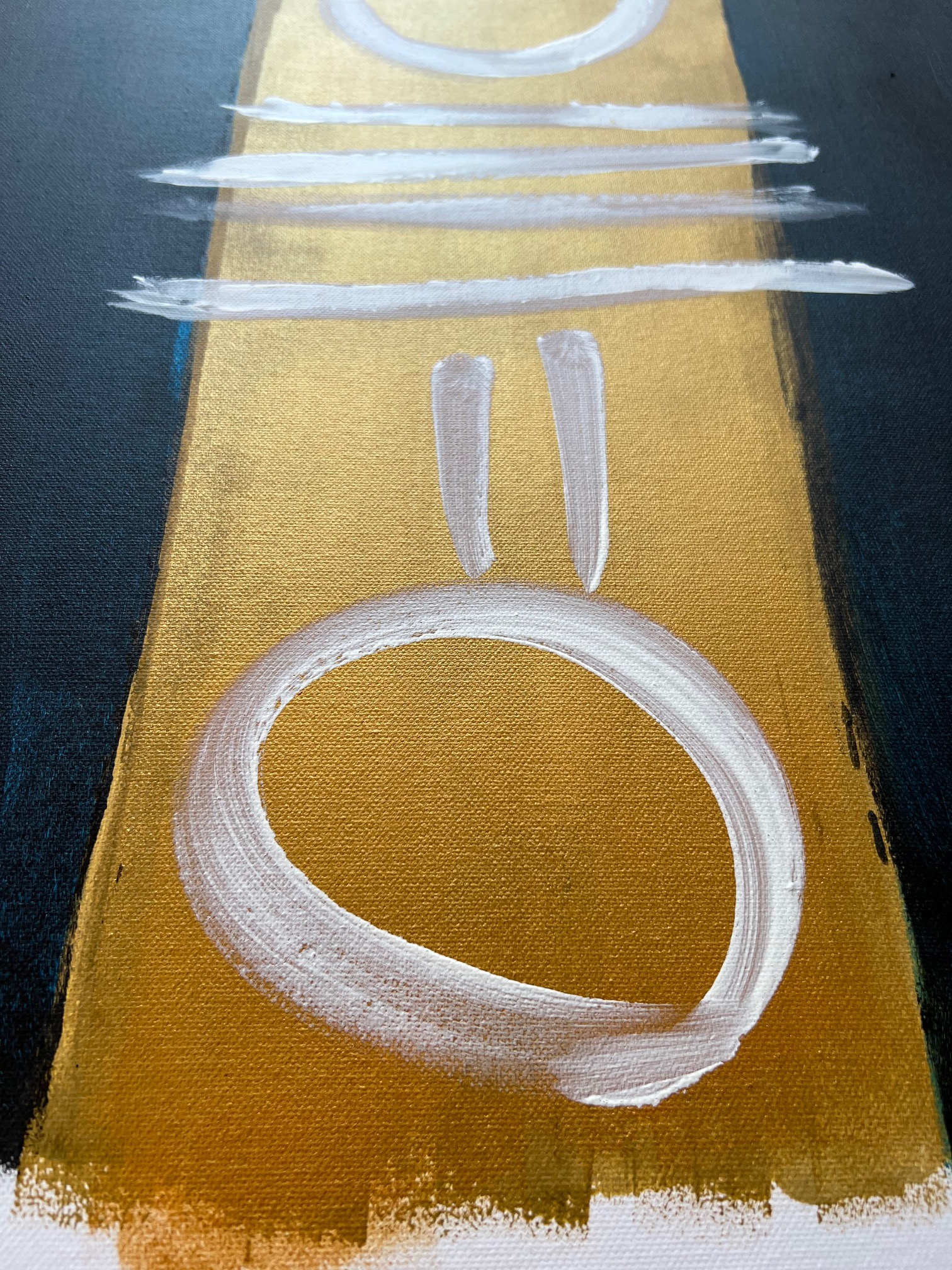 Tableau abstrait "Énergie Positive"