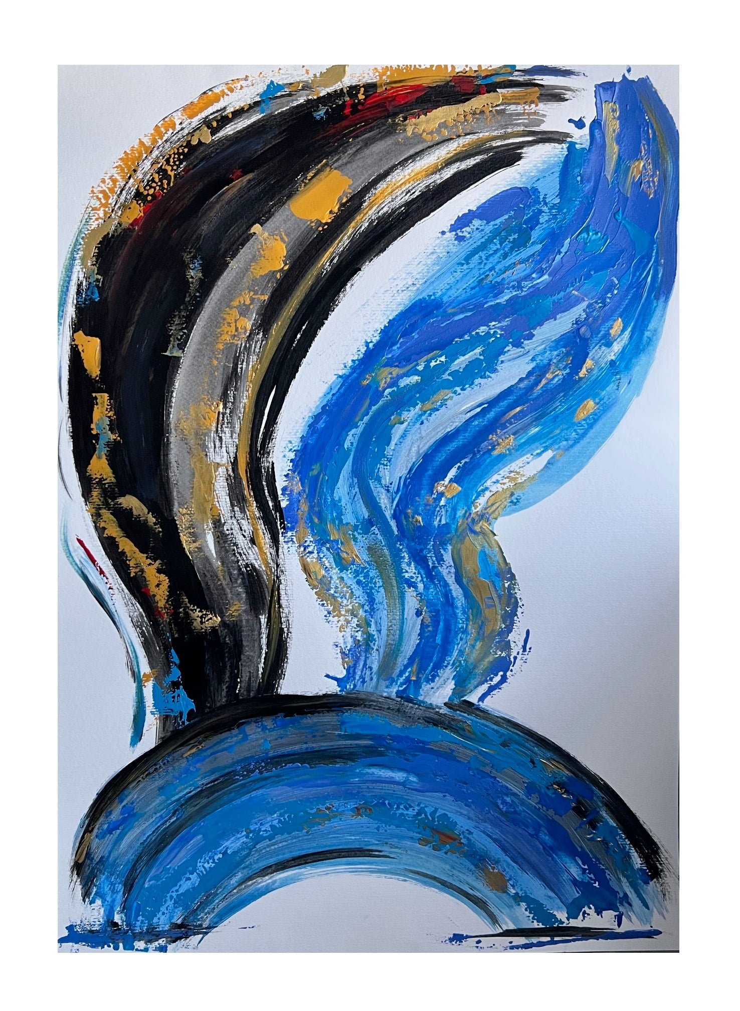 Peinture moderne sur  papier  haute qualité