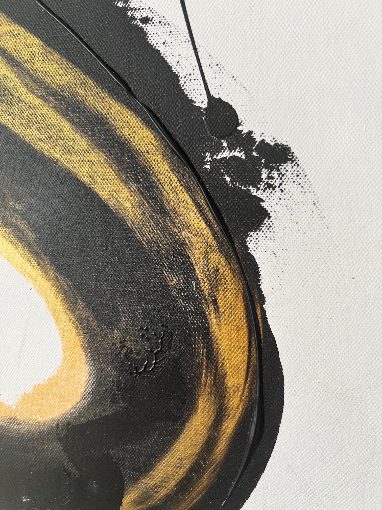 peinture_sur_toile_la_coupe or et noir 