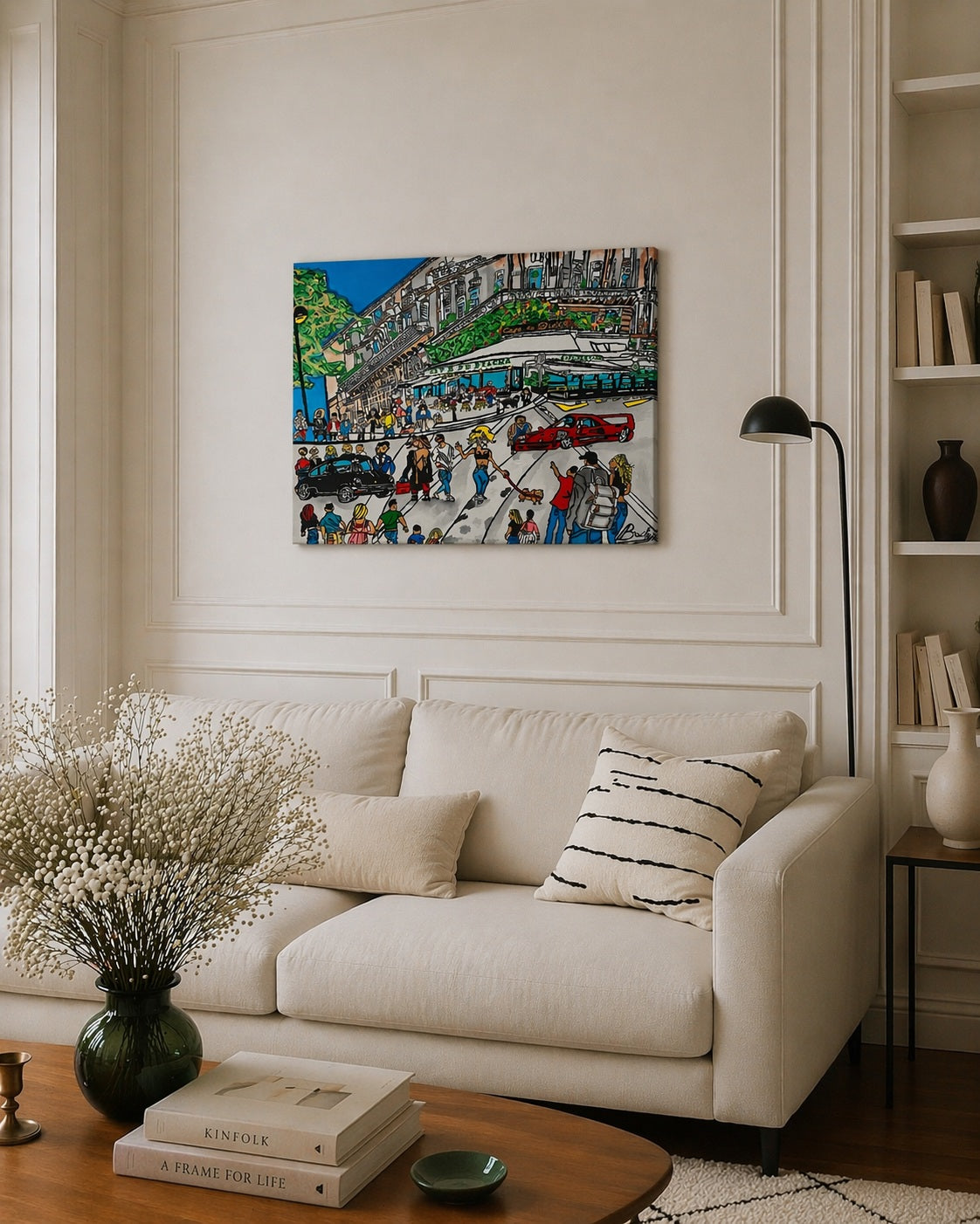peinture_sur_toile_les_rue_de_Paris_Boulevard_Saint_Germain