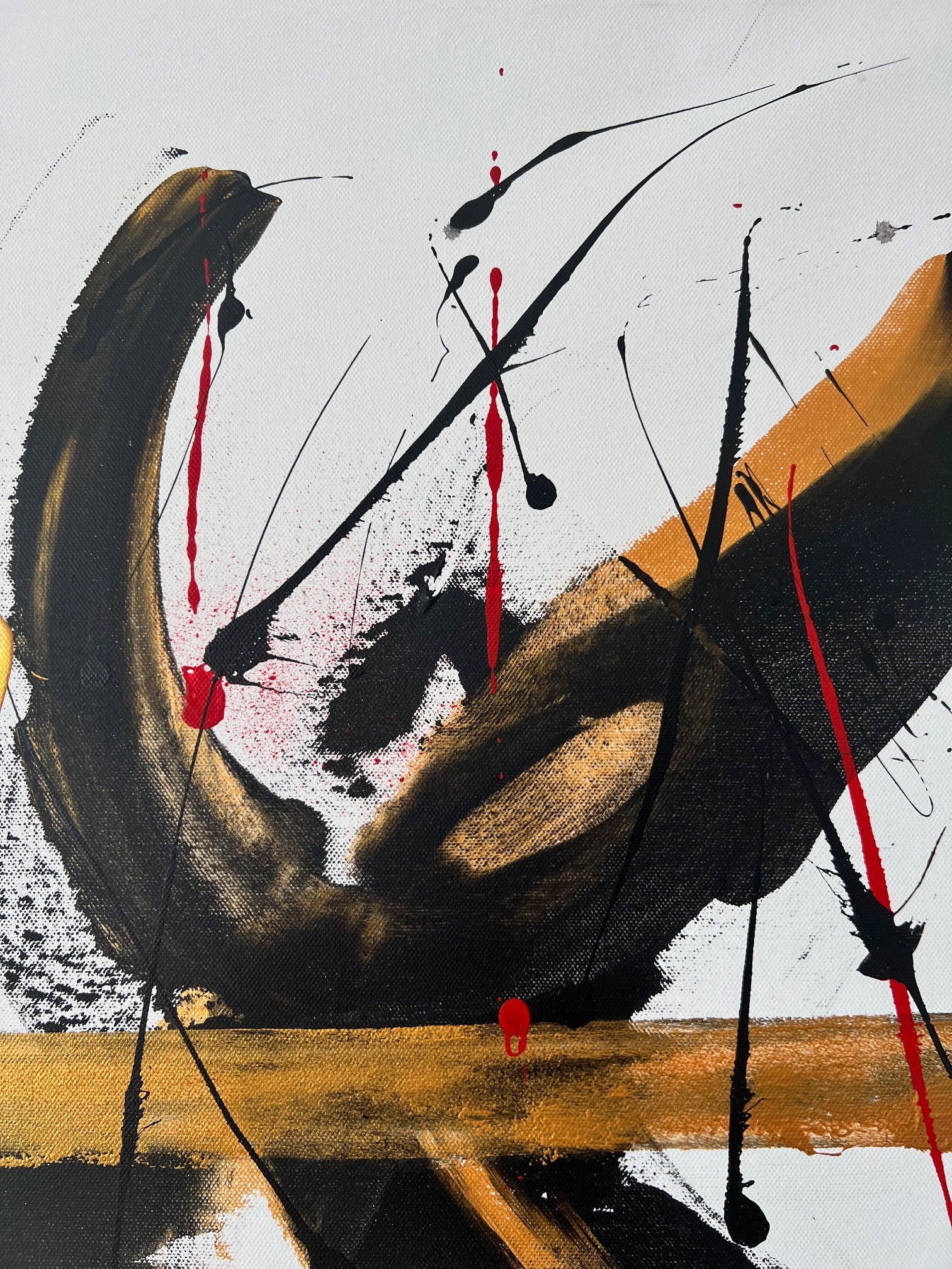 peinture_sur_toile_noir_et_or_la_coupe Biacha 