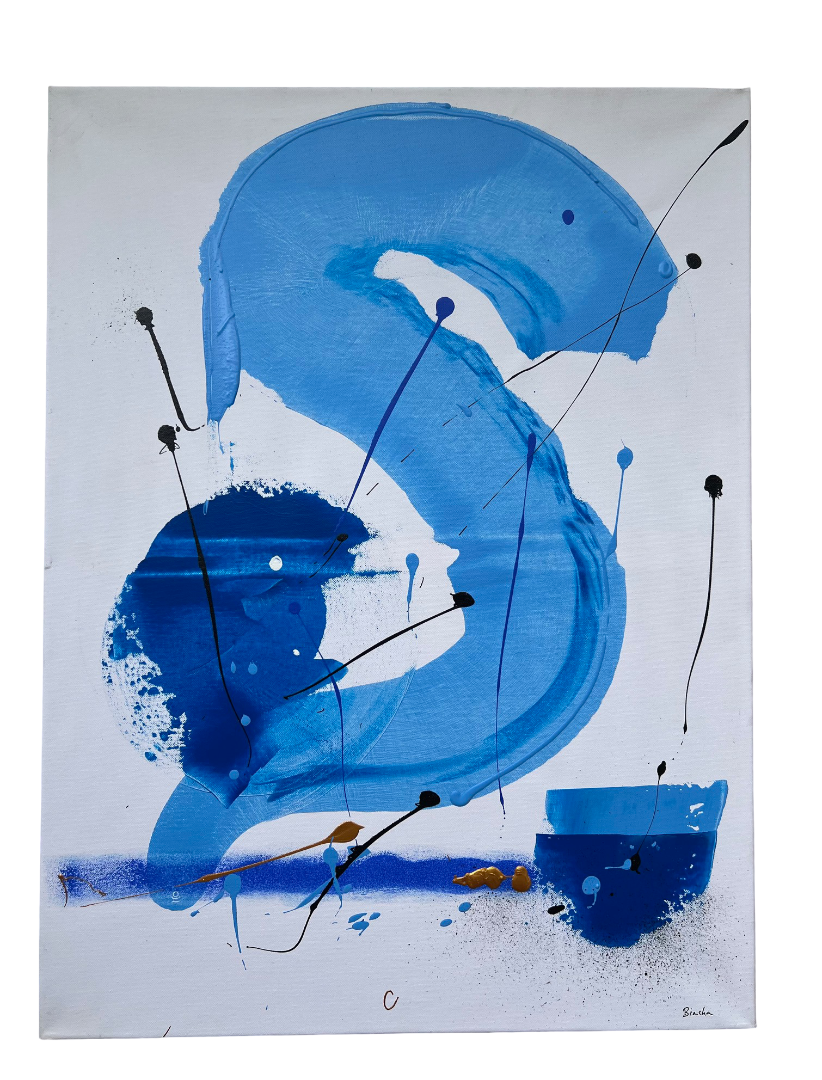 Tableau peinture acrylique en relief