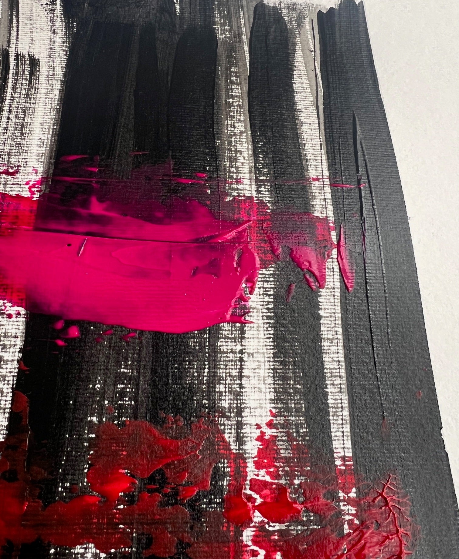 peinture  sur papier moderne facile à encadrer 