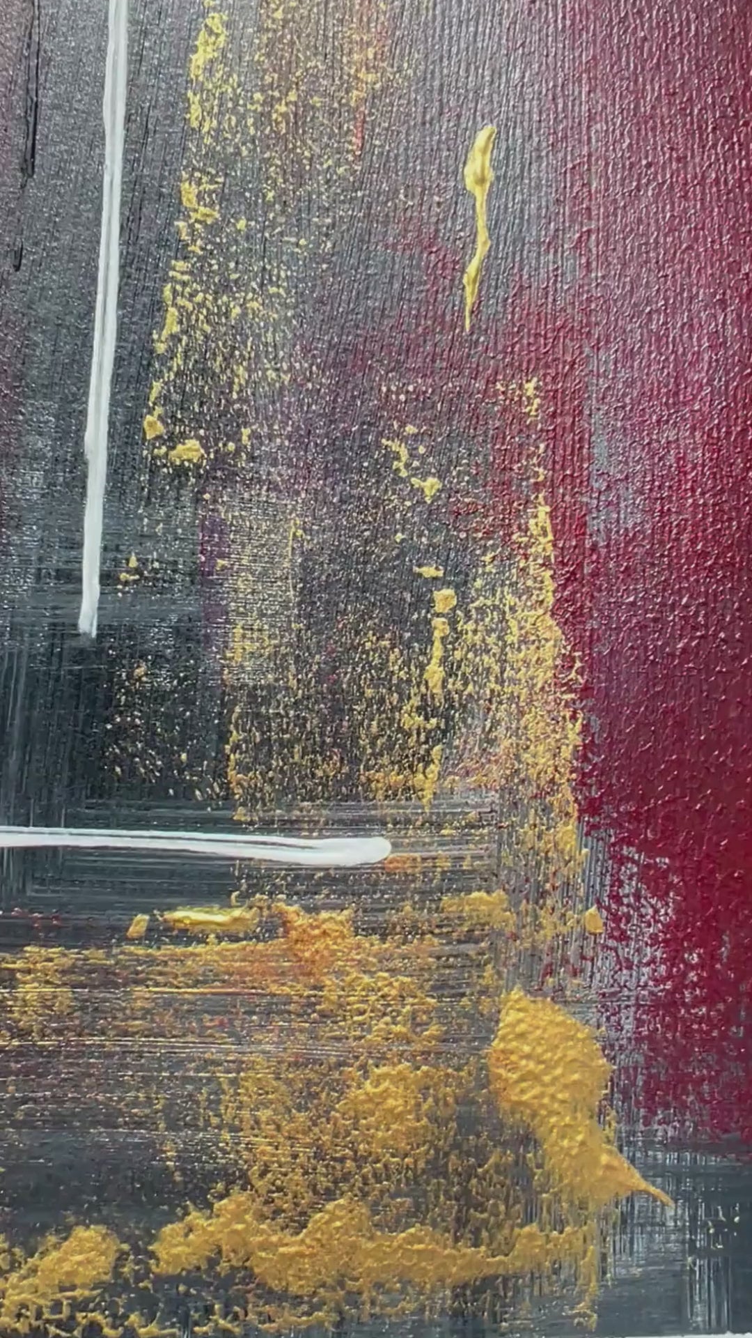 tableau abstrait  sur papier  épais  peint à la main 