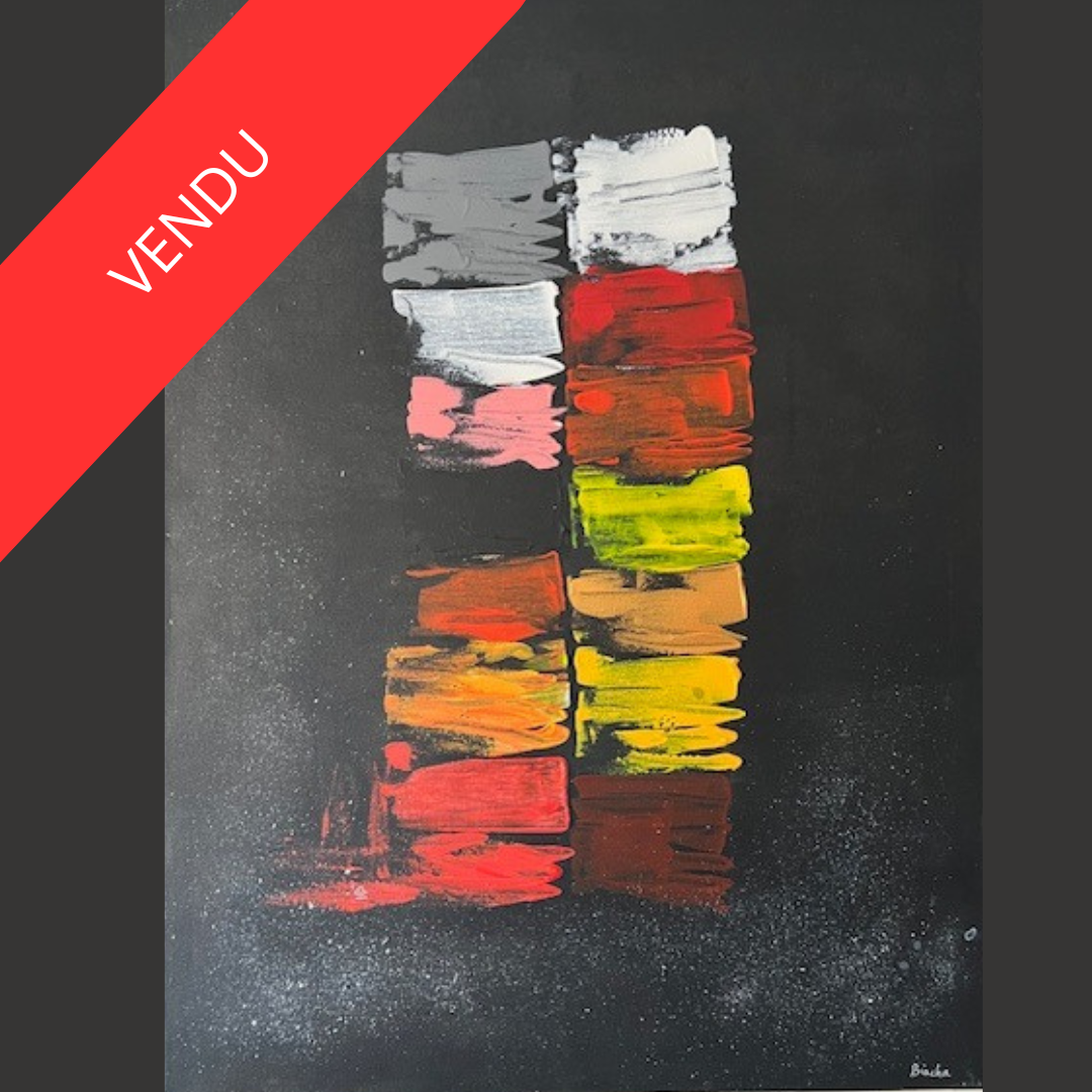 tableau abstrait  moderne VENDU  Biacha 