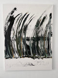 tableau abstrait fait main sur toile Biacha