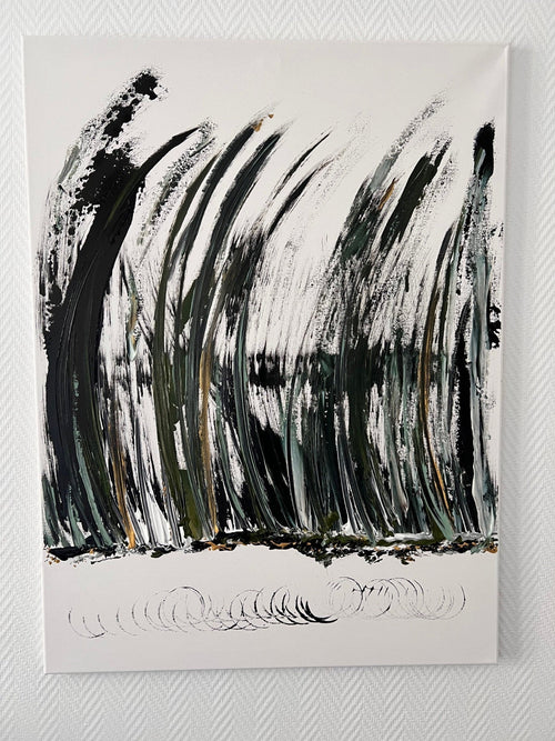 tableau abstrait fait main sur toile Biacha