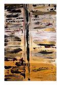tableau abstrait fait main sur  papier 