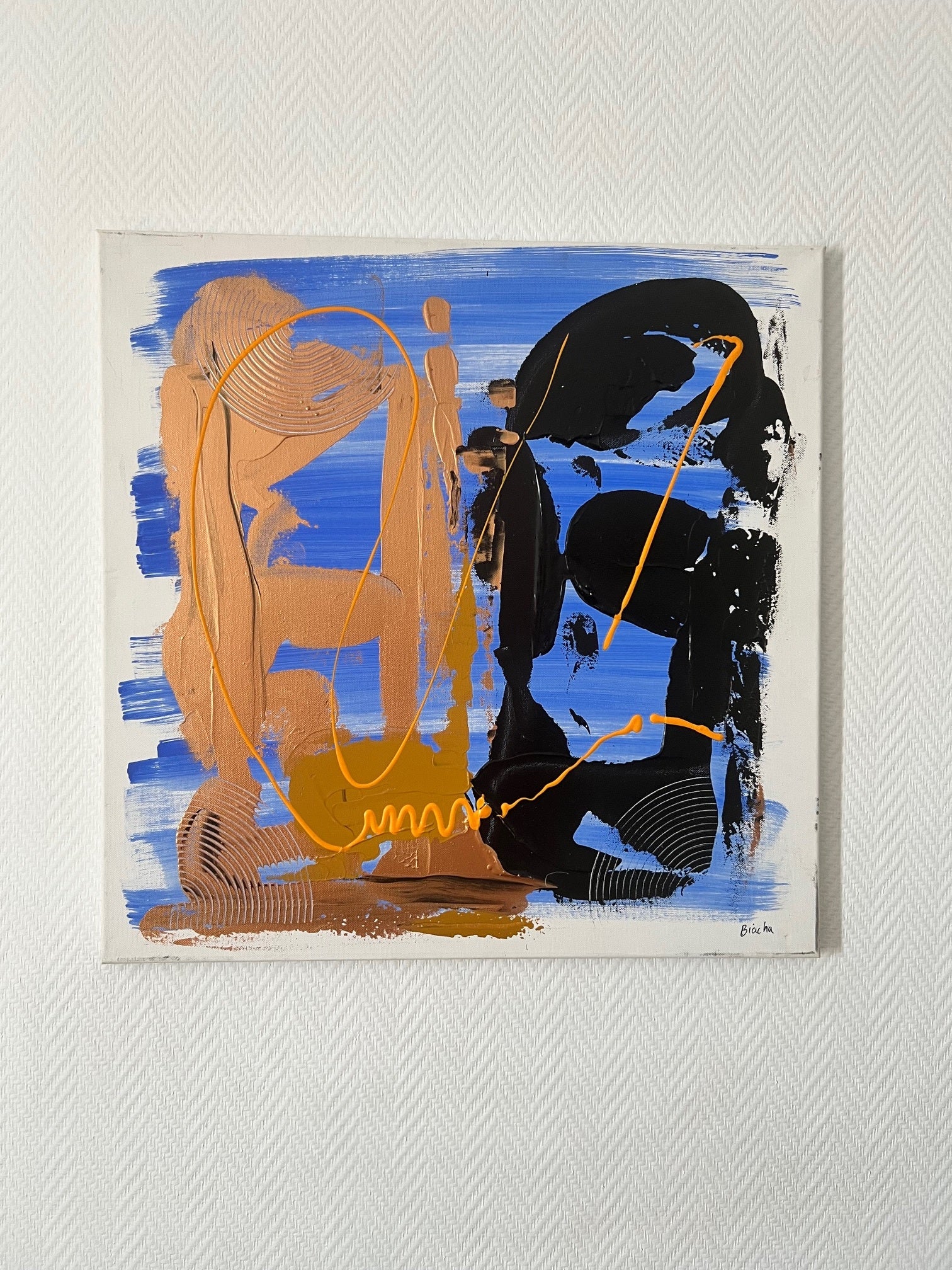 tableau  abstrait  fait main sur toile 