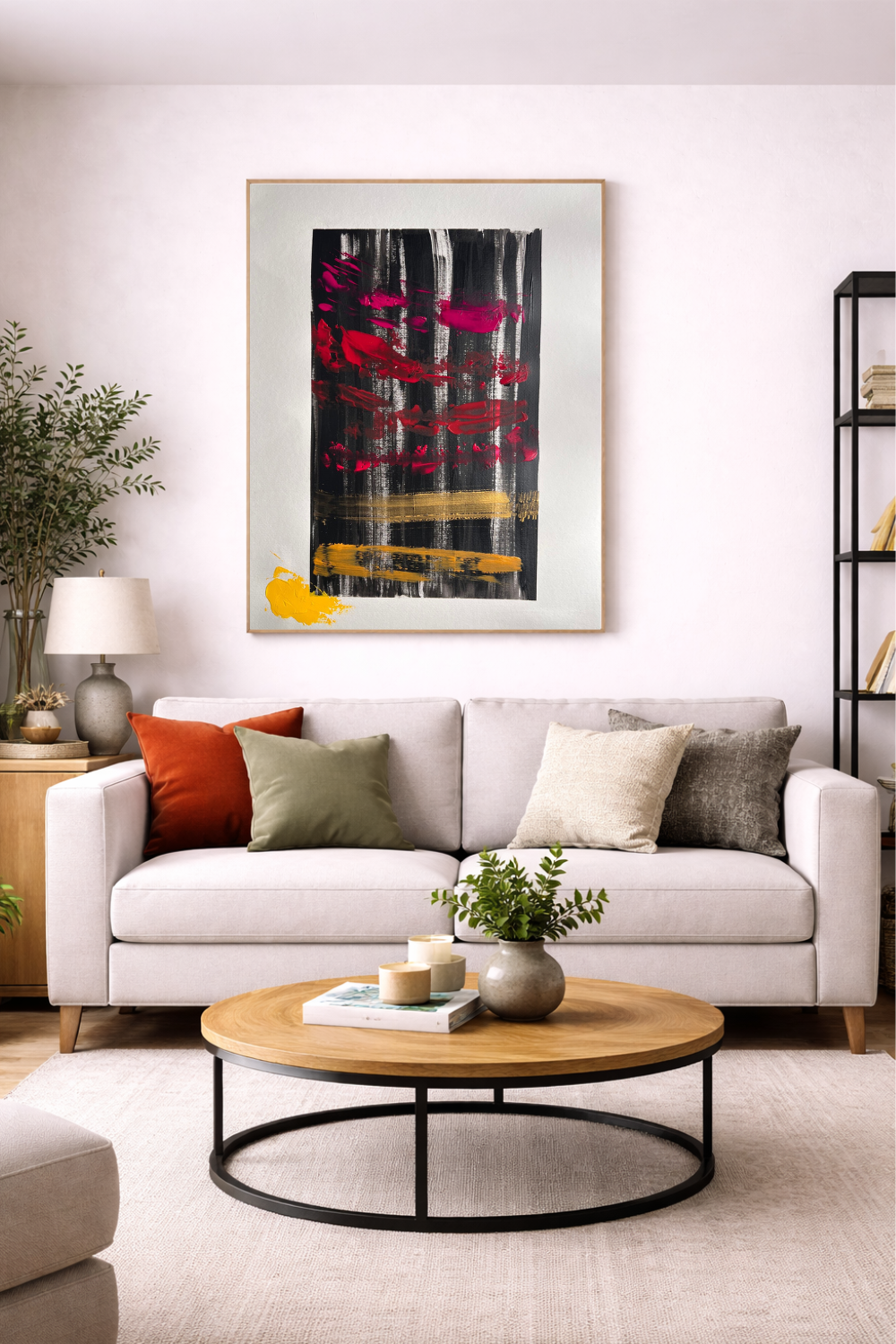 tableau abstrait moderne sur papier 400grs épais 