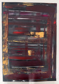 tableau abstrait peint à la main  sur papier  haut de gamme - Biacha artiste 