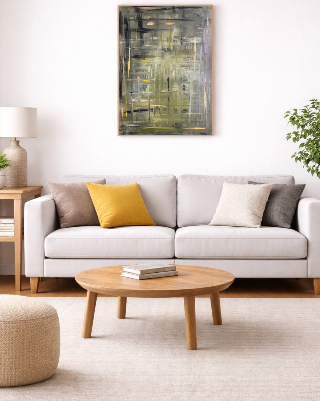 tableau abstrait peint à la main  sur papier Biacha artiste peintre 