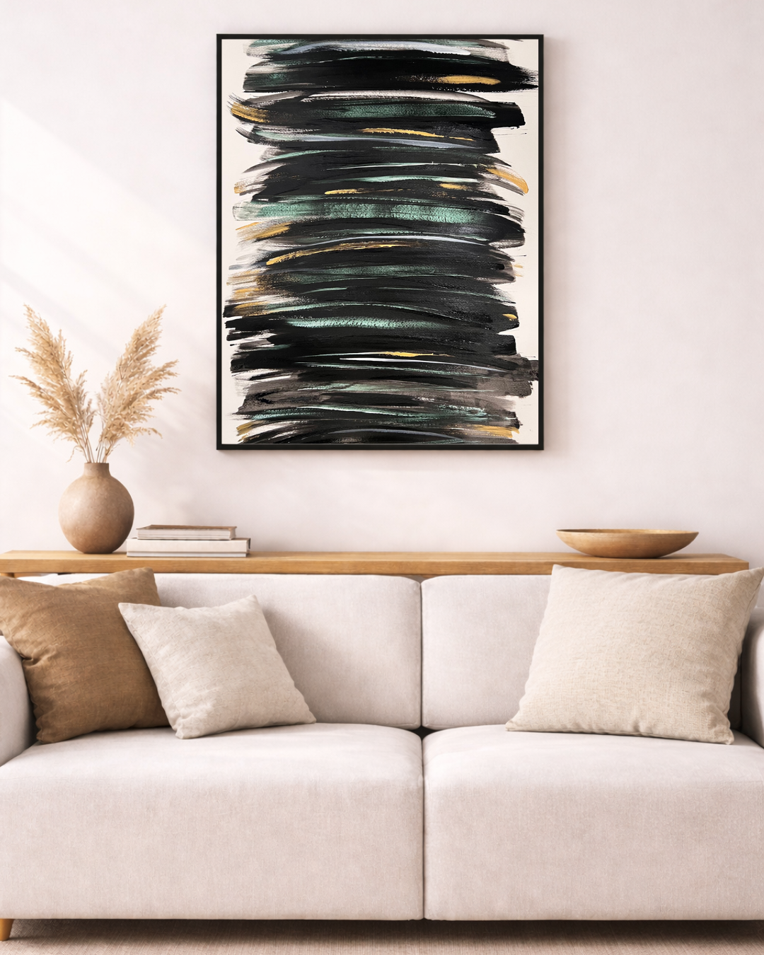 tableau  abstrait sur papier unique 