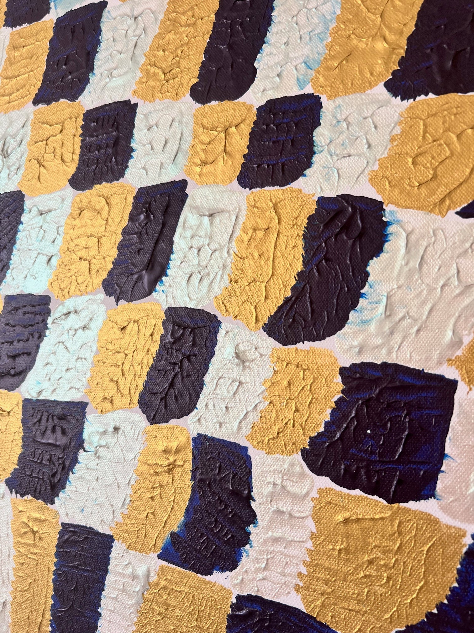 tableau_en_relief_bleue_et_or Biacha