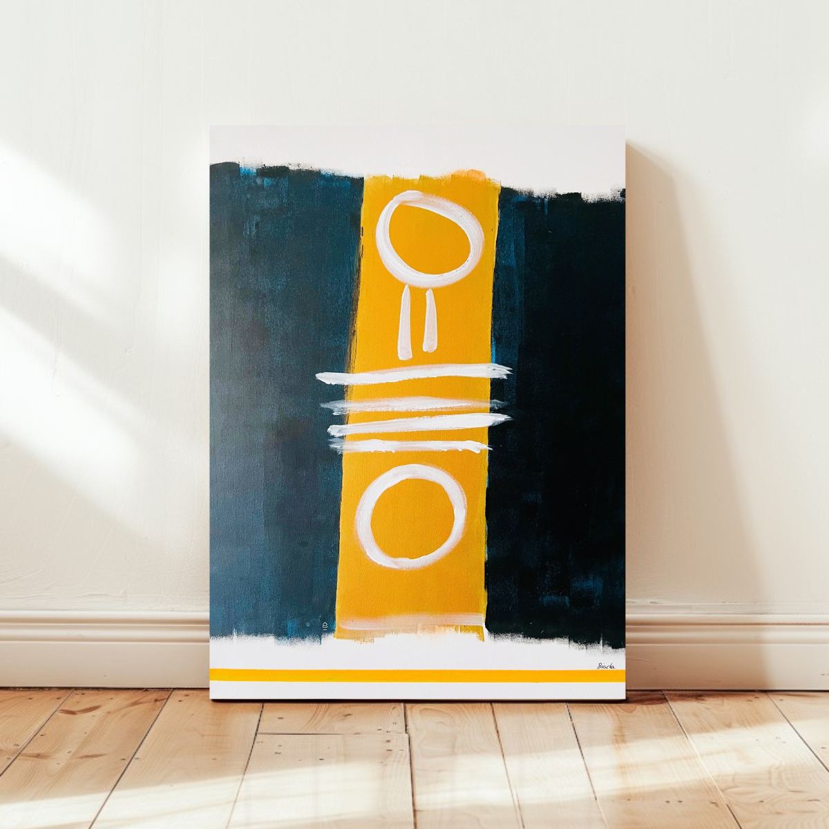 Tableau abstrait "Énergie Positive"
