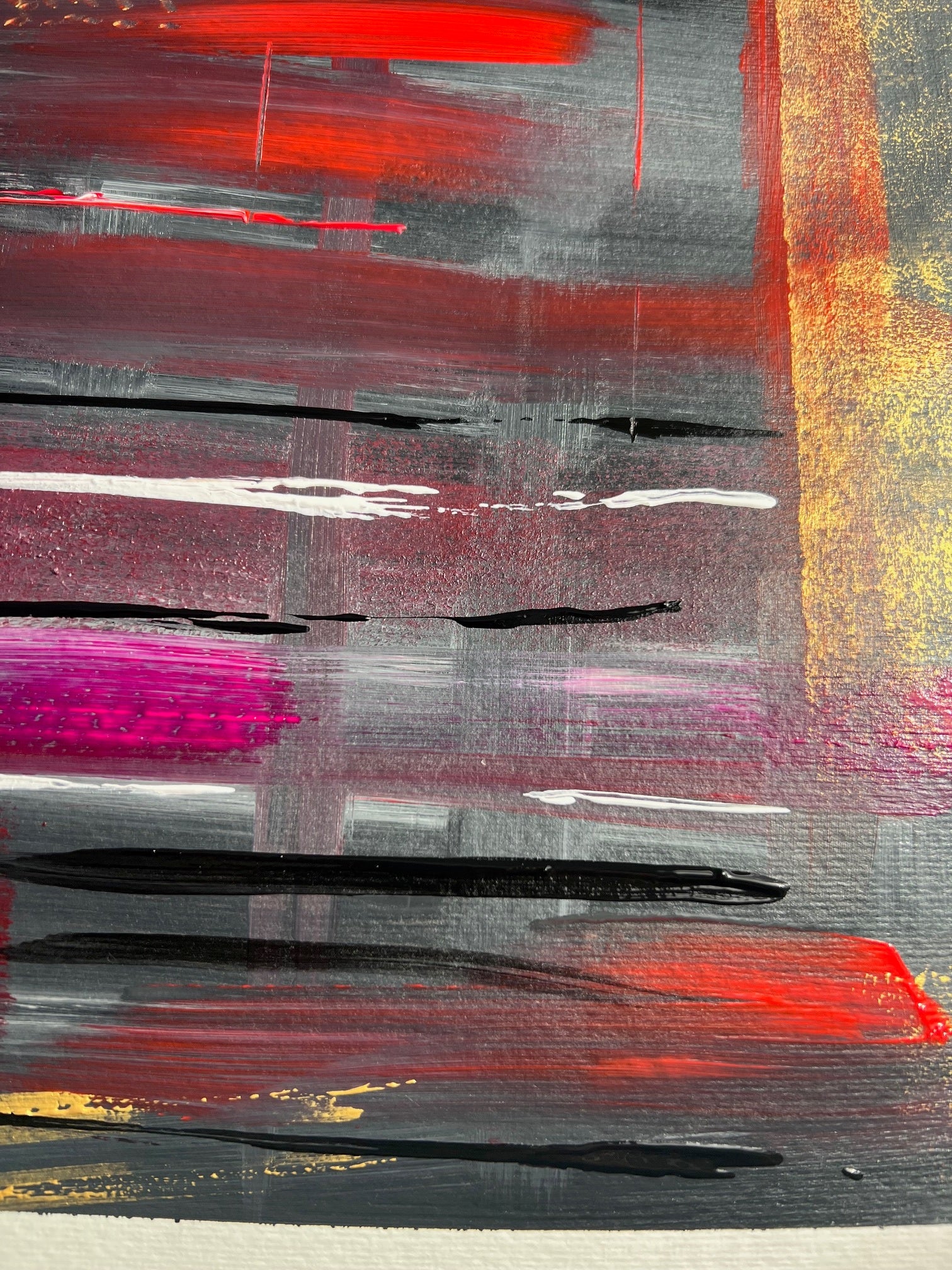 tableau  moderne  sur papier  épais -Biacha  fait main 